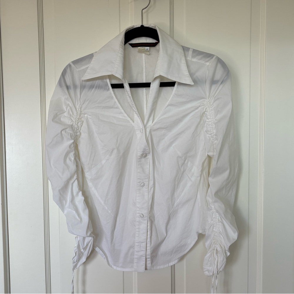 Alessandro De Benedetti White Button-Down Shirt